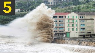 5 Large Waves VS Buildings [upl. by Obola]