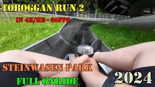 Toboggan run 2 Onride SteinwasenPark 2024 4KHD  60FPS [upl. by Lashonde592]