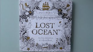 Lost Ocean Colouring Book  An Inky Adventure by Johanna Basford [upl. by Ellimac]