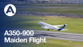 A350900 Maiden Flight [upl. by Nalepka]