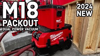 Milwaukee M18 FUEL PACKOUT Dual Battery 9 Gallon Dust Extractor [upl. by Lairbag121]