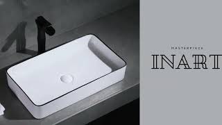 Table Top Wash Basin In Black White Color [upl. by Dennard962]