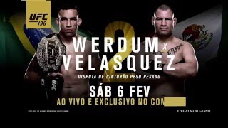 UFC 196 Werdum x Velasquez 2  a revanche [upl. by Anatnahs]