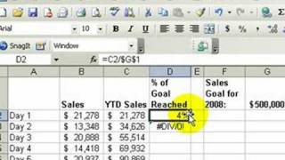 Calculate the  of Total Using Absolute Cell References [upl. by Slein565]