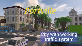 Portville  Realistic Minecraft City New Trailer [upl. by Eesak]