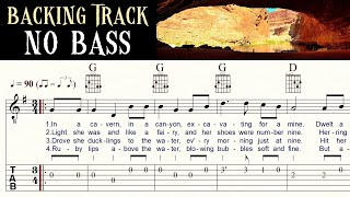 OH MY DARLING CLEMENTINE  No Bass  Backing Track  TAB amp Sheet Music [upl. by Inattirb]