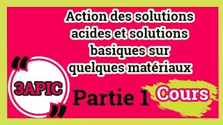 3AC  Réactions de quelques métaux avec les solutions acides et basiques [upl. by Terrill]