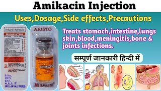 Amikacin injection uses dosage side effects precautions and drug interactions  Mikacin Injection [upl. by Foster]