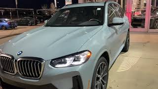 2022 BMW X3 30I M Sport Package with Brooklyn Grey [upl. by Ahen881]