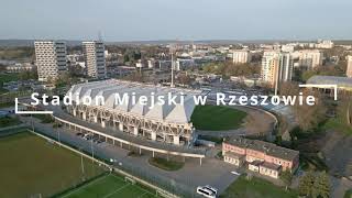 Stadion Miejski w Rzeszowie dronevideo podkarpacie poland rzeszów 4k stadion piłkanożna [upl. by Adnawot]