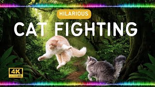 Cat Fighting  Sound Effects High Quality Animal Sounds Library [upl. by Akihsay]