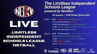 LIVE NETBALL COURT 2 LIMITLESS INDEPENDENT SCHOOLS LEAGUE  Powered by NextGenXV [upl. by Tezil]