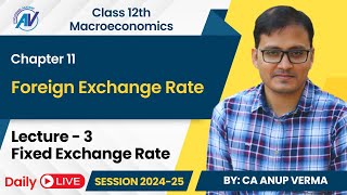 Fixed Exchange Rate  Foreign Exchange Rate  Class 12th Macroeconomics  Lecture 3 [upl. by Jabez]