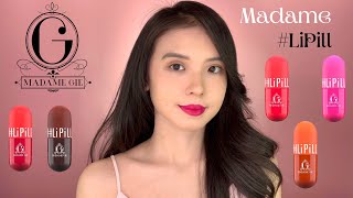 Madame Gie LiPill liptint 15 ribuan Swatches Review  Anna Mariana [upl. by Nikral]