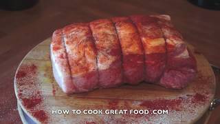 Oven Roast Pork Recipe  How to Roast Pork  Easy Roast Pork  Pork Joint  Crispy pork [upl. by Aggappe]