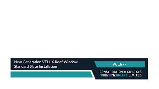 New Generation VELUX Roof Window Standard Slate Installation [upl. by Adnohryt591]