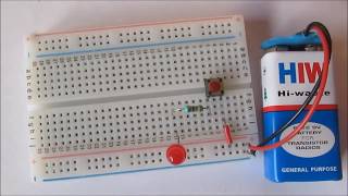 How to Make a Push Button LED Circuit [upl. by Mccourt]