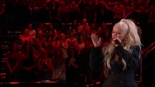 Christina Aguilera  I Put A Spell On You Live on The Voice 2016 ft Joe Maye [upl. by Noxas]