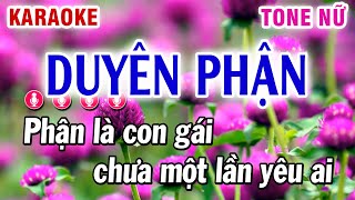 Karaoke Duyên Phận Nhạc Sống Tone Nữ  Như Ý [upl. by Nohsal]