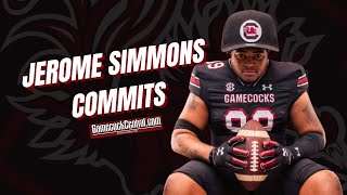 Breakdown JUCO DL Jerome Simmons commits to South Carolina [upl. by Nauh845]