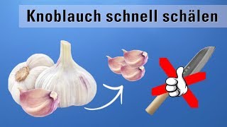 Knoblauch schälen Trick im Glas  In Sekunden [upl. by Anahpos]