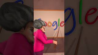 Scary Teacher 3D Learn how to pronounce Google with Miss T [upl. by Arayc]