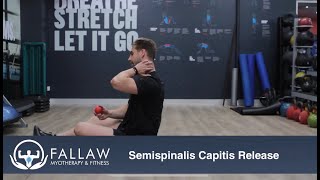 NECK PAIN  Semispinalis Capitis Release [upl. by Tamer849]