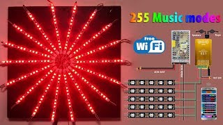 How to design a WiFi Music Sunshine LED Pixel Strip Light For Christmas Part Show  WS2812B [upl. by Imogen]