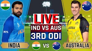 India vs Australia 3rd ODI Live Score  IND vs AUS Live Commentary  2nd inning [upl. by Cori]