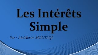 mathématique financière  interet simple [upl. by Orofselet]