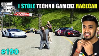 STEALING TECHNO GAMERZquotS MOST EXPENSIVE RACECAR  GTA V GAMEPLAY 190  TECHNO GAMERZ GTA 5 [upl. by Joy541]