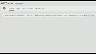 Fixed An unexpected error occuredSomething may be wrong with Wordpressservers configuration [upl. by Allesiram]