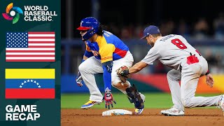 United States vs Venezuela Game Highlights  2023 World Baseball Classic [upl. by Morna]