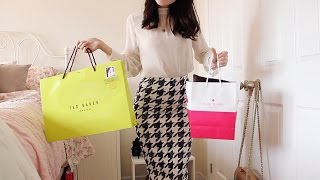 Fashion and Beauty haul Kate spade Ted Baker HampM and more [upl. by Pleione]