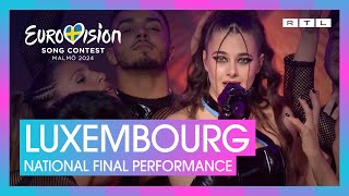 TALI  Fighter  Luxembourg 🇱🇺  National Final Performance  Eurovision 2024 [upl. by Dahs719]