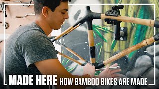 How Bamboo Bikes Are Made  MADE HERE  Popular Mechanics [upl. by Uhthna]