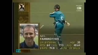 Niel Fairbrother 81 vs Sri Lanka Perth Carlton United Series 199899 [upl. by Enirtak]