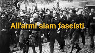 Allarmi siam fascisti  Hino fascista italiano [upl. by Eiramnaej955]