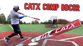 Hitting with the Marucci CatX Composite 500 BBCOR  Baseball Bat Review [upl. by Siuraj]