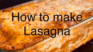 How to make Lasagna  Lasagna with Ricotta Cheese  Deep Dish Lasagna Recipe [upl. by Chaworth]