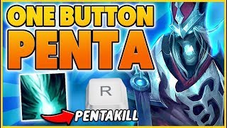 URF KARTHUS LITERALLY 1 BUTTON PENTAKILL TACTICAL NUKE  BunnyFufuu [upl. by Artemla]