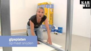 Een wand bouwen met Gyproc gipsplaten en metalen profielen [upl. by Quickel]