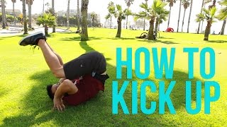 Learn How to Kick Up  Kip Up  Beginner Breaking Tutorial [upl. by Ahsonek528]