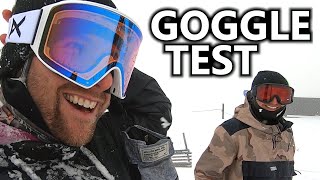 Oakley VS Anon Goggle Test in Low Light [upl. by Arymas31]