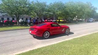 MUSTANGS STEEDA SPRING CARS AND COFFEE BURNOUTS PULL OUTS FULL SENDS ON NATIONAL MUSTANG DAY [upl. by Anirtal]