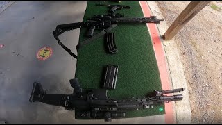 Scar 17 308 vs Ar15 556 Recoil Comparison [upl. by Aicekan]