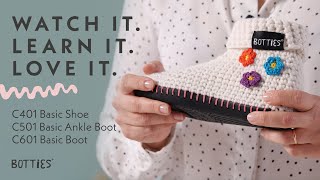 DIY Ankle Boots  Schuhe selber häkeln mit Botties®  Crochet Boots C501 C401 C601 [upl. by Alis]