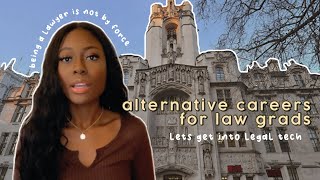 5 ALTERNATIVE CAREERS for LAW GRADS  The Future of Law  LEGAL TECH careers [upl. by Ardeha411]