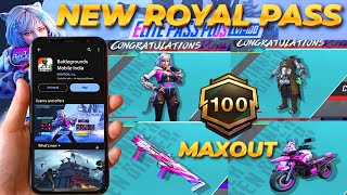 BGMI 30 Update 2024  A4 ROYAL PASS MAXOUT  FREE UPGRADABLE DBS SKIN EMOTE amp FREE ROYAL PASS [upl. by Mccallum160]