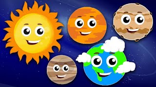 Planets Song Our Solar System and Kids Learning Videos [upl. by Conroy]